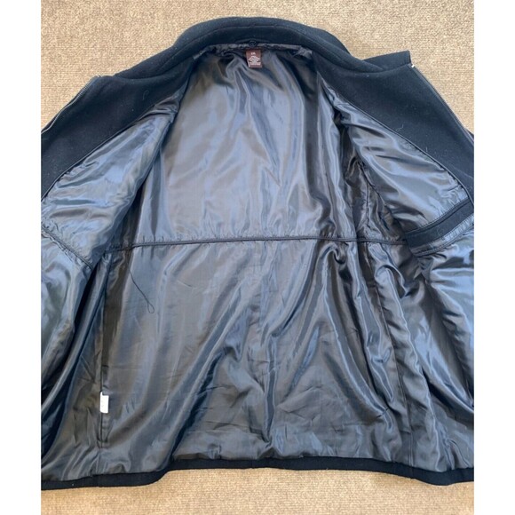 Perry Ellis Wool Jacket Mens XXL Military Bomber Lined‎ Zip Up - Picture 5 of 14